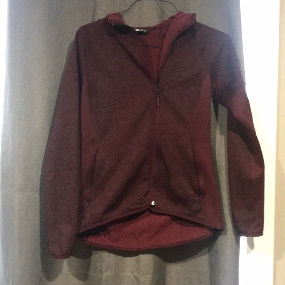 North Face zip up hooded sweatshirt size Medium